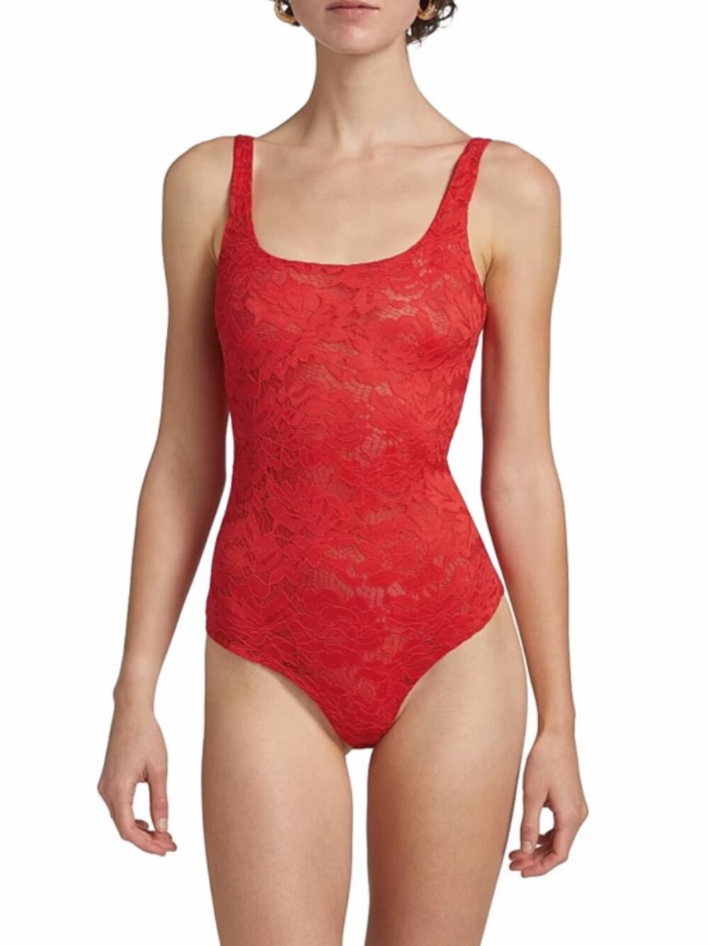 Generation Love Gigi Floral Lace Bodysuit in Flame Size XS-MSRP $165
